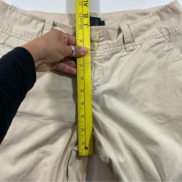 Mossimo Stretch Khaki Shorts Cuffed Pockets size 8 women’s shorts - Picture 5 of 8